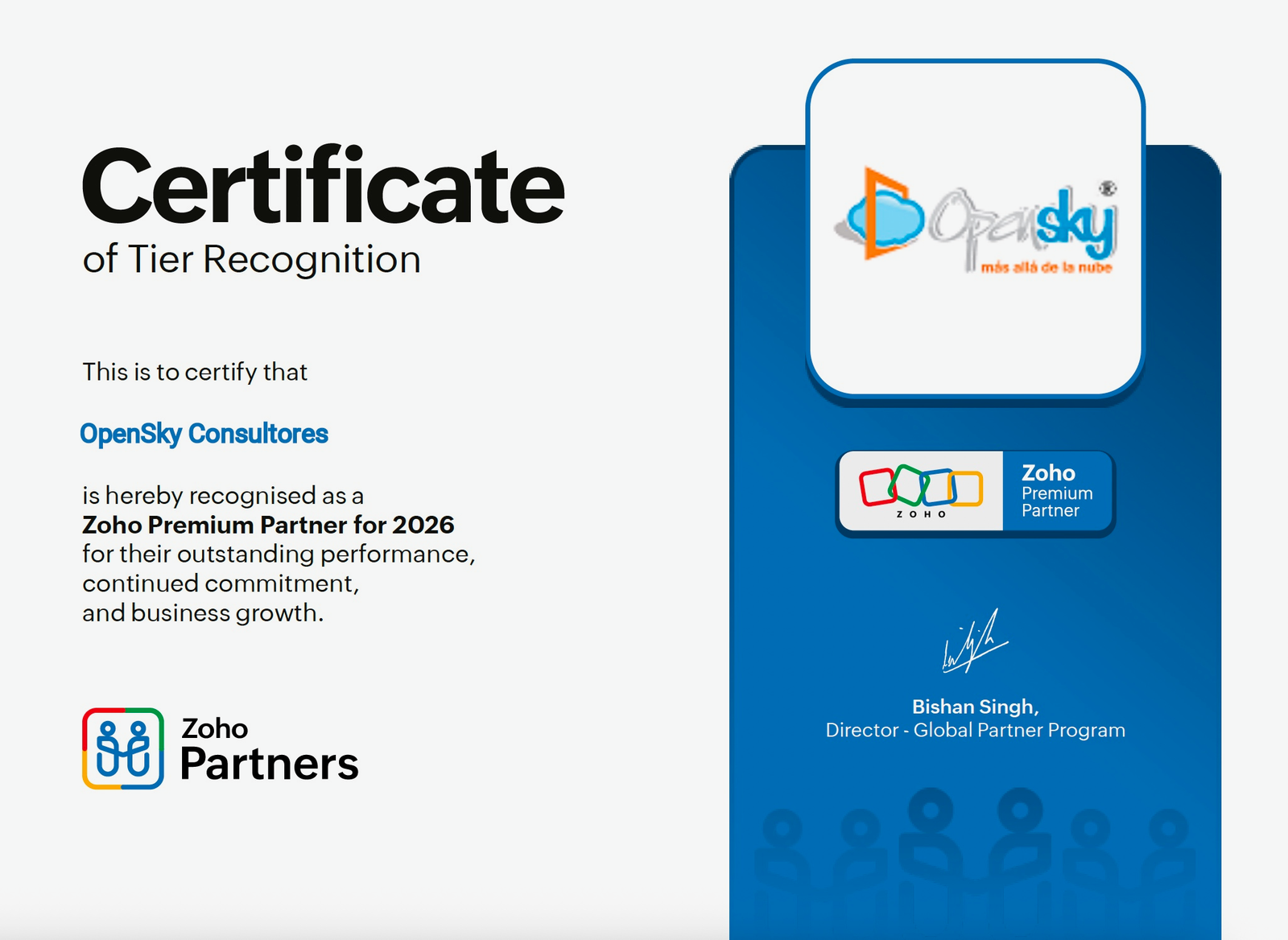 Partner Tier Premium OpenSky Zoho